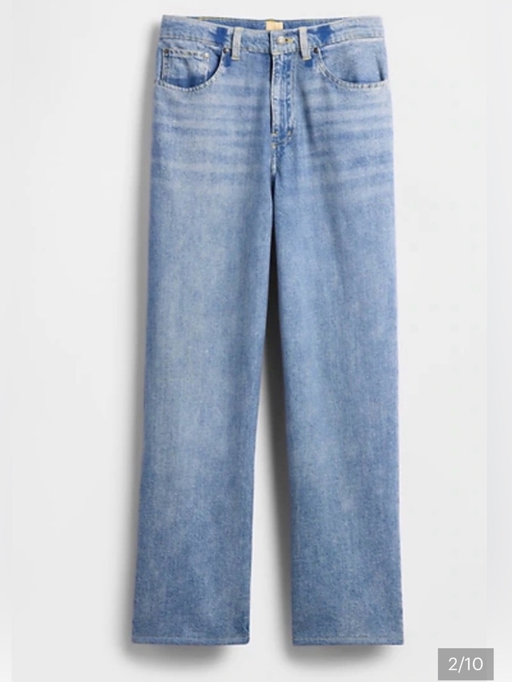 BEIS Light Wash Straight-Leg Women's Jeans
